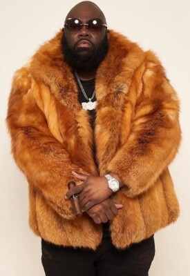 Man's Genuine RED FOX FUR Jacket Coat All sizes Pre sale