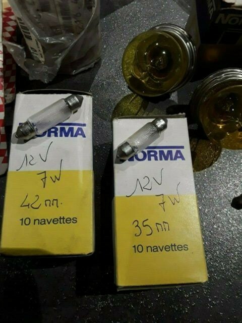 Ampoules voitures 6v 12v lot 97 pièces pour l'entretien des phares et navettes