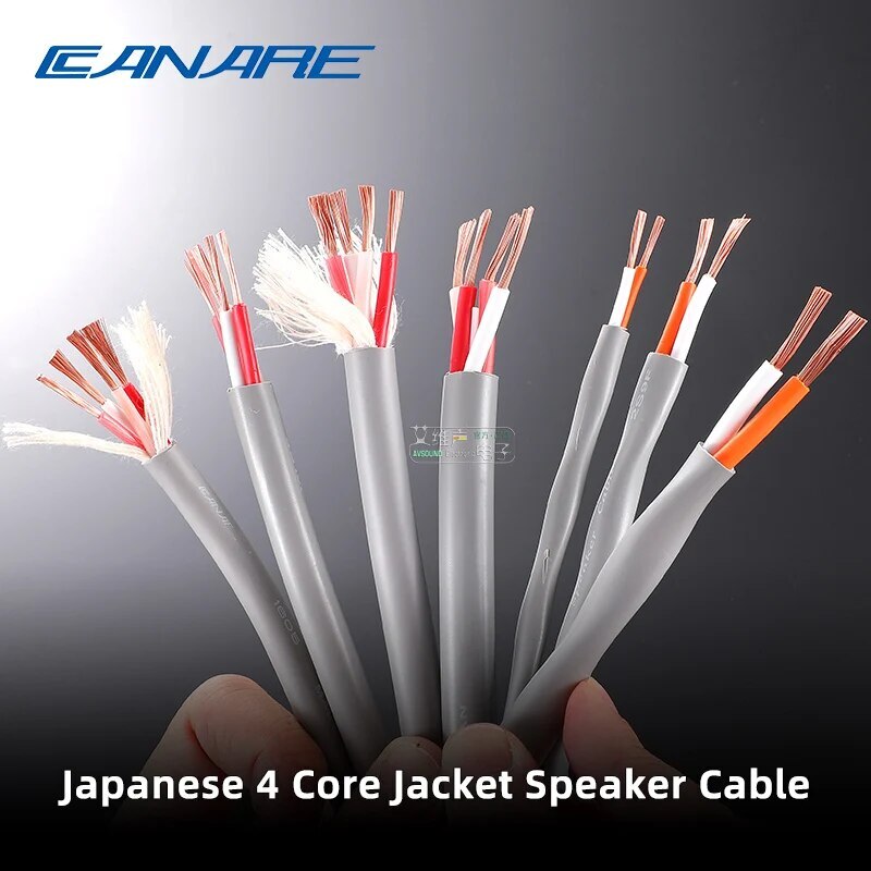 1 meter Japan CANARE HIFI Audio Speaker Cable 2S7F/9F/11F 4S8