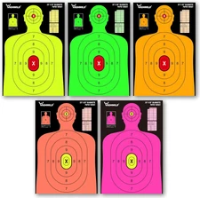 Highwild 23X35 Inch Shooting Range Silhouette Paper Target - 5 Fluorescent Color