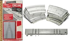 26 1960s Vintage American Flyer Gilbert 1/32 Slot Car CURVE  CHICANE TRACKs A 