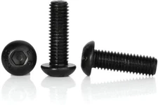 M6 x 12 mm Button Head Hex Socket Cap Screws Bolts 10.9 Grade Alloy Steel 25Pcs