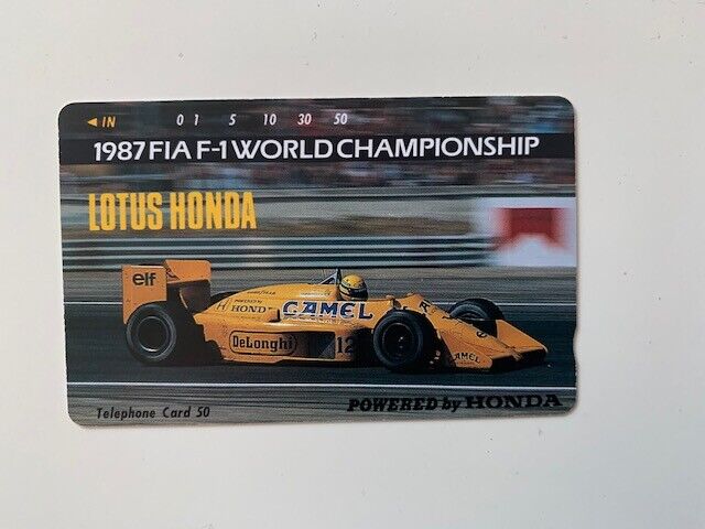 Ayrton Senna Japanese Telephone Card AS-J-8  Lotus Honda 99T MINT 