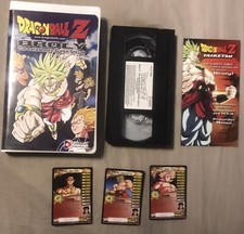 Dragon Ball Z Broly the Legendary Super Saiyan VHS UNCUT W/ Promo Cards