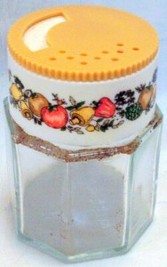 Vintage SPICE OF LIFE Spice Shaker by Allegro GOLD TWIST LID Shake, Pour, Close