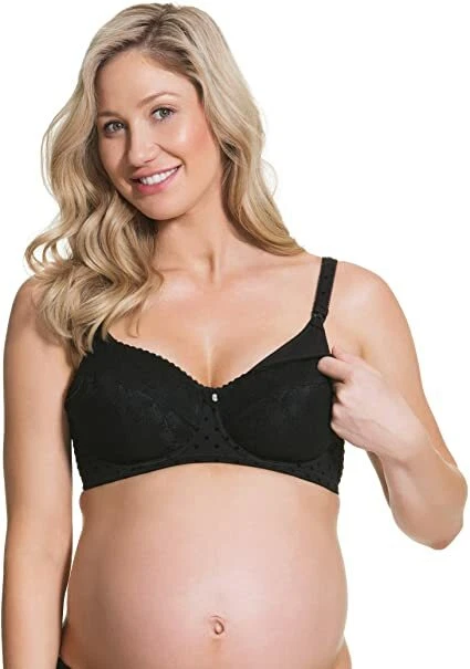 Cake Maternity Women's Parfait FlexiWire Lace Nursing Bra, Black, 38DD UK/38E US - Image 3 of 4