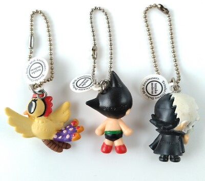 Coca Cola Astro Boy , Black Jack and Phoenix Keychain Figure Set