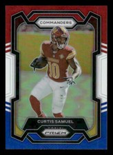 2023 Panini Prizm #294 Curtis Samuel Red White and Blue Washington Commanders