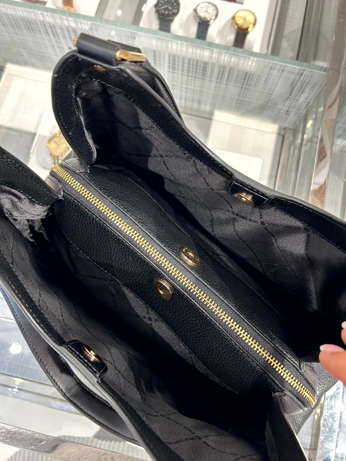 Michael Kors Arlo Large Black Crossbody Handbag Purse Shoulder Satchel