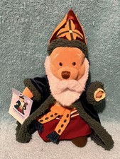 Disney Store Exclusive Hagios Nikolai  s Pooh Santa From Greece Plush Beanbag