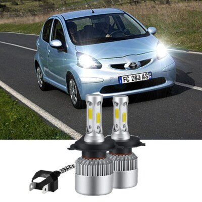 For Toyota Aygo MK1 55w white LED Xenon HID High/Low Beam Headlight ...