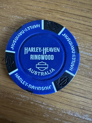1 Original Poker Chip Harley Davidson Ringwood, Harley-Heaven, Australia  