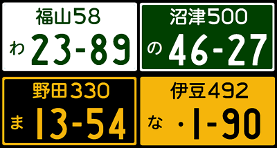 Custom Japan Japanese REFLECTIVE License Plate Tag Reproduction