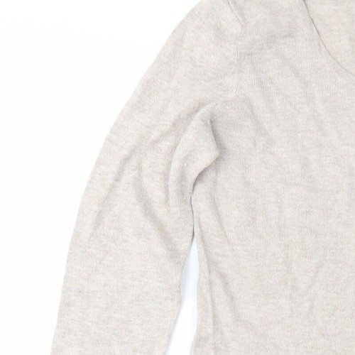 George Womens Beige Scoop Neck Acrylic Blend Jumper Size 12 - 第 6/12 張圖片