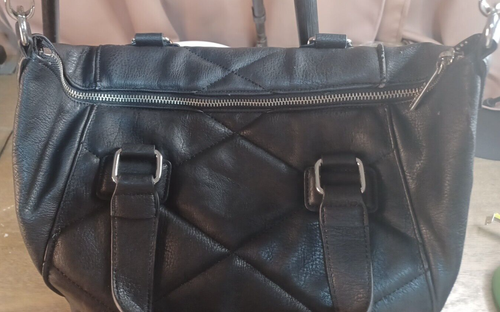 BCB Generation Quilt Leather Satchel Black bag - Bild 4 von 15