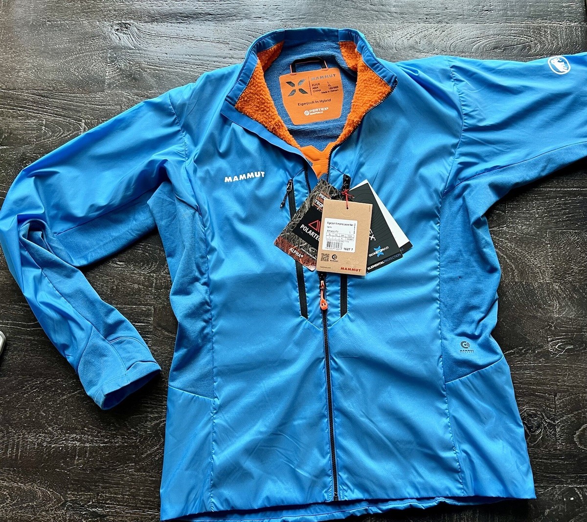Men's Mammut Eigerjoch IN Insulated Tarn Blue Jacket NWT Sz L