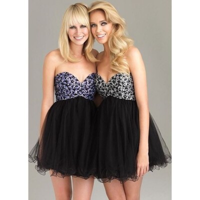 short babydoll prom dress NIGHT MOVES BABYDOLL SHORT PROM DRESS 6487 BY ALLURE Black and Purple