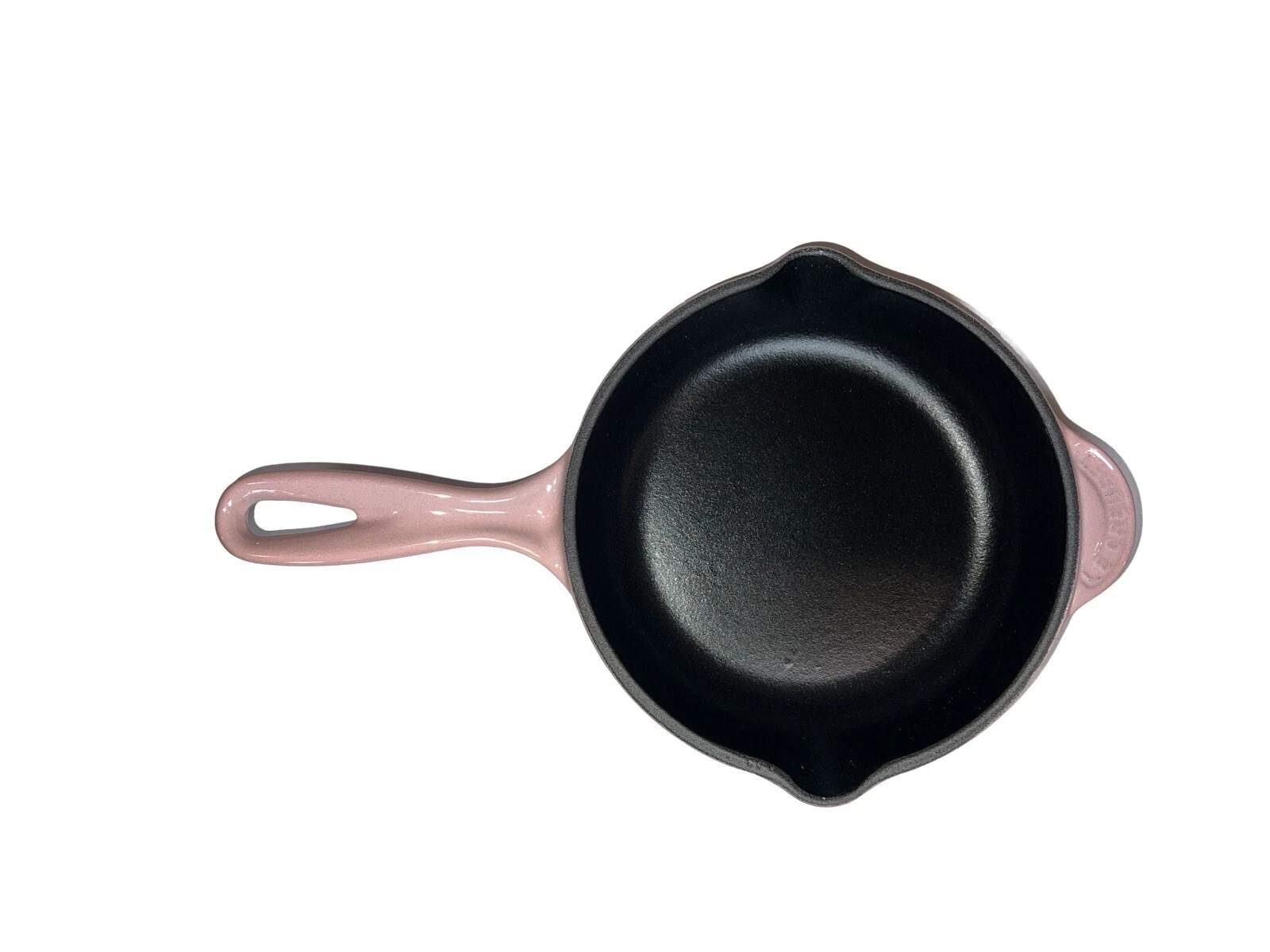 Very Rare Le Creuset Skillet Frypan Chiffon Pink Bonbon Hibiscus 6 1/3” 16 Cm