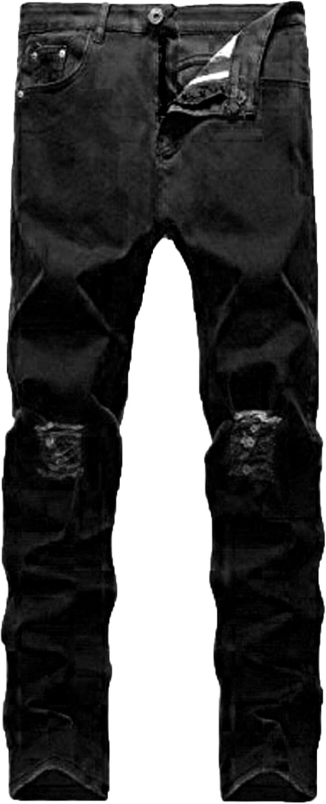 Destroyed Skinny Jeans Ripped Distressed Fit Denim Washed St