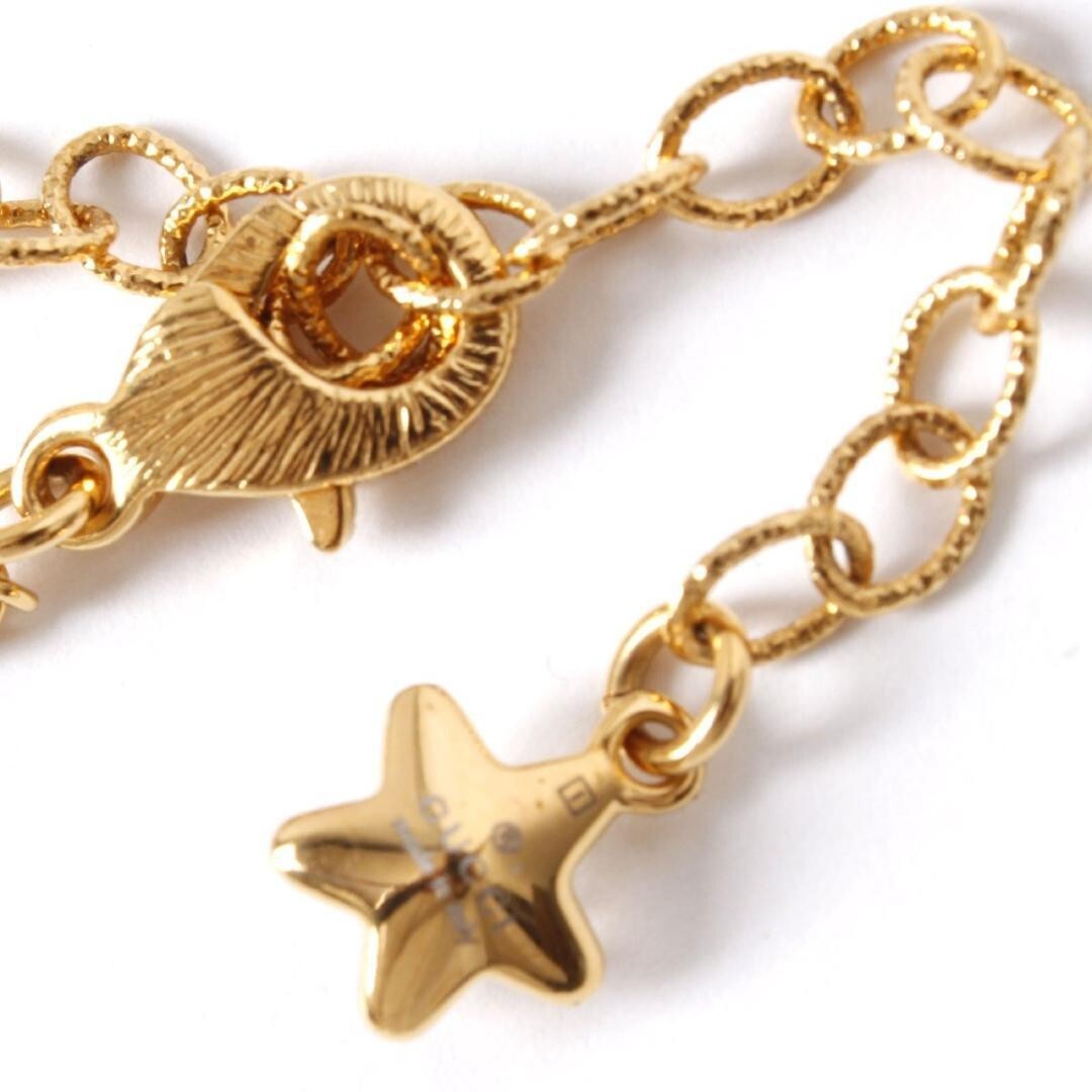 GUCCI Script Logo Star Necklace Gold | eBay