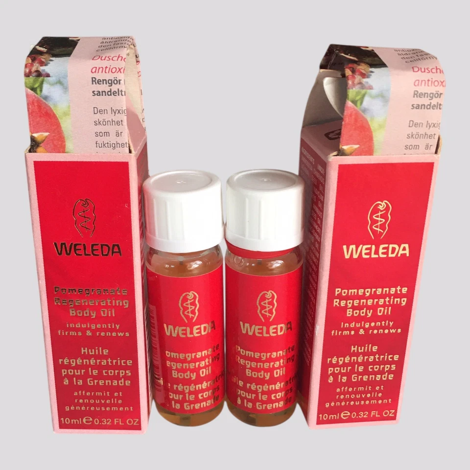 Weleda Rose Facial Lotion, Almond Facial Cream, Pomegranate Body Oil -Travel Set - Image 2 of 4