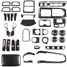 Fits 2016-2023 Toyota Tacoma Interior Dash ABS Carbon Fiber Trim Cover Set