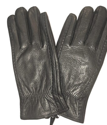 Men's Fine Leather Dress Gloves, Black, Medium | eBay Men's Fine Leather Dress Gloves, Black, Medium | eBay