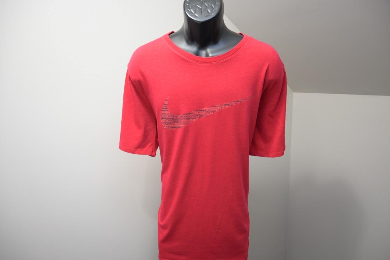 Nike Gym T Shirt Dri Fit Red Short Sleeve Atheltic Cut Tee Mens Size XL