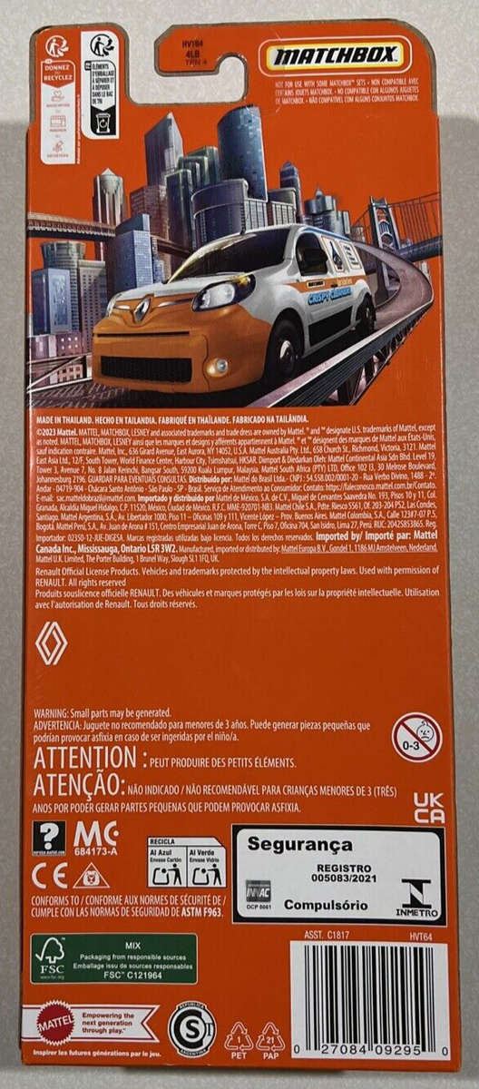 NEW 2024 Matchbox MBX City Drivers IV 5-Pack Renault, Chow Mobile