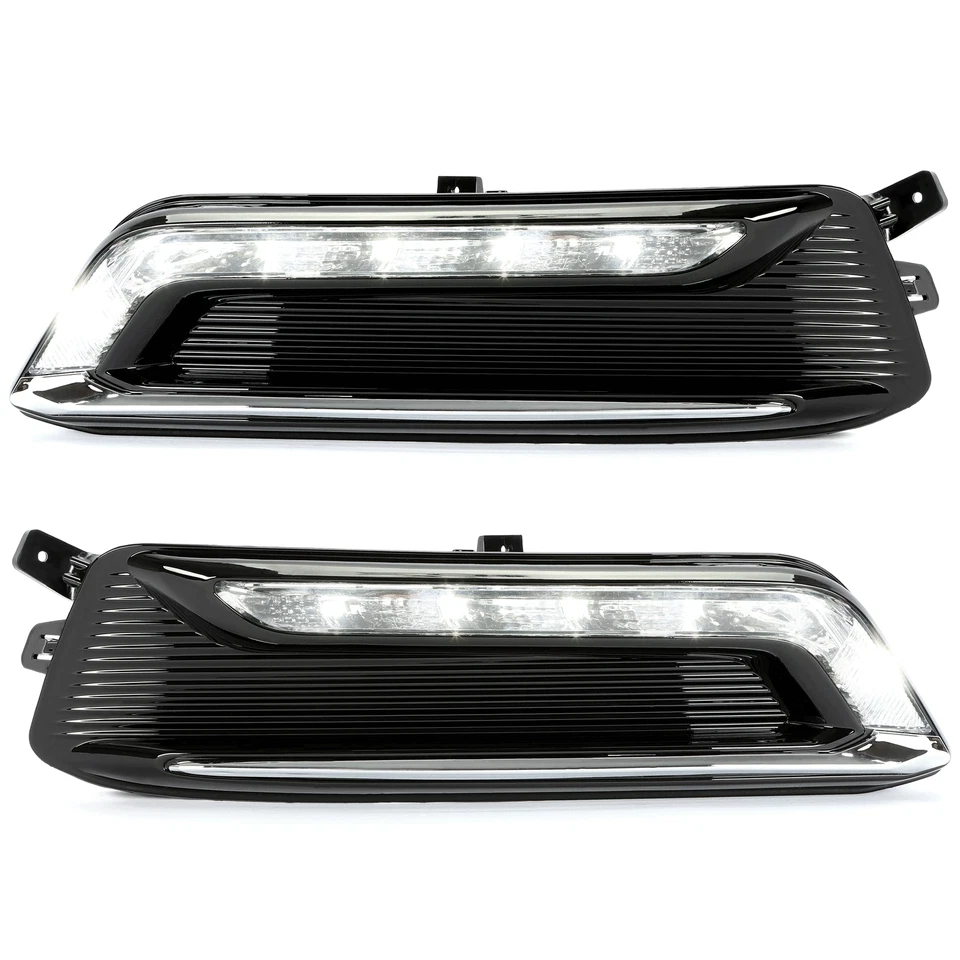 LED Clear Fog Lights For Chevy Impala 14-20 Driving Bumper Lamps w/Wiring Kit Foto 2 de 4