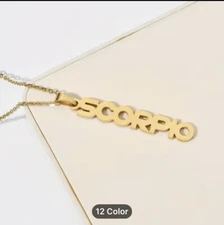 Scorpio ♏️ Necklace 18k Gp Horoscope Wellness Birthstone Reiki tarot