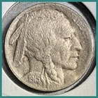 1915-S Key Date Buffalo Nickel. Full Horn Details. Holo-restored Coin (C) Sharp!