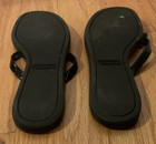 Coach Black Patent Leather Thong Sandal Daisy C print Sz 7 Lindy Flip Flop Women — photo 10
