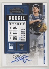 2020 Panini Contenders Rookie Ticket 2 Jake Rogers #130 Rookie Auto RC 03xg