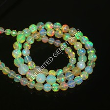 100 Natural Opal Beads Round Opal Beads Yellow Opal Beads Gift For Mom 663