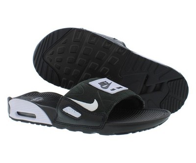 Nike Air Max 90 Slide Mens Shoes Size 7, Color: Black/White