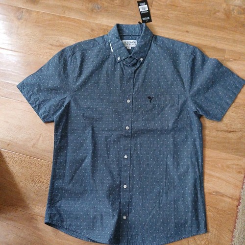 Jeff Banks Cotton Short Sleeved Shirt Small - Picture 1 of 3