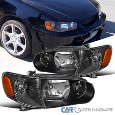 Fits 2001-2002 Toyota Corolla Black Headlights Corner Lights Turn Signal Lamps Fits 2001-2002 Toyota Corolla Black Headlights Corner Lights Turn Signal Lamps