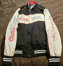 Coors Light Beer The Laundry Room  Official Team Black Racing Bomber Jacket 2XL 