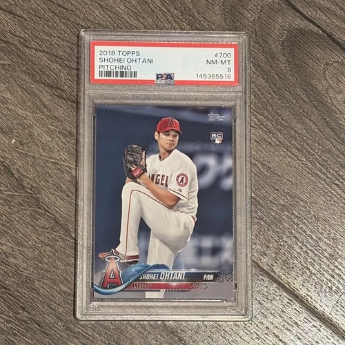 Shohei Ohtani RC PSA 8 2018 Topps Pitching Los Angeles Angels #700