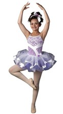 Lot of 4 Blush Of Spring Child X-Small Dance Costume Lace Over Lilac Ballet Tutu