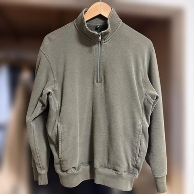 2024 Model M Size UNIQLO Sweat Half Zip Shirt