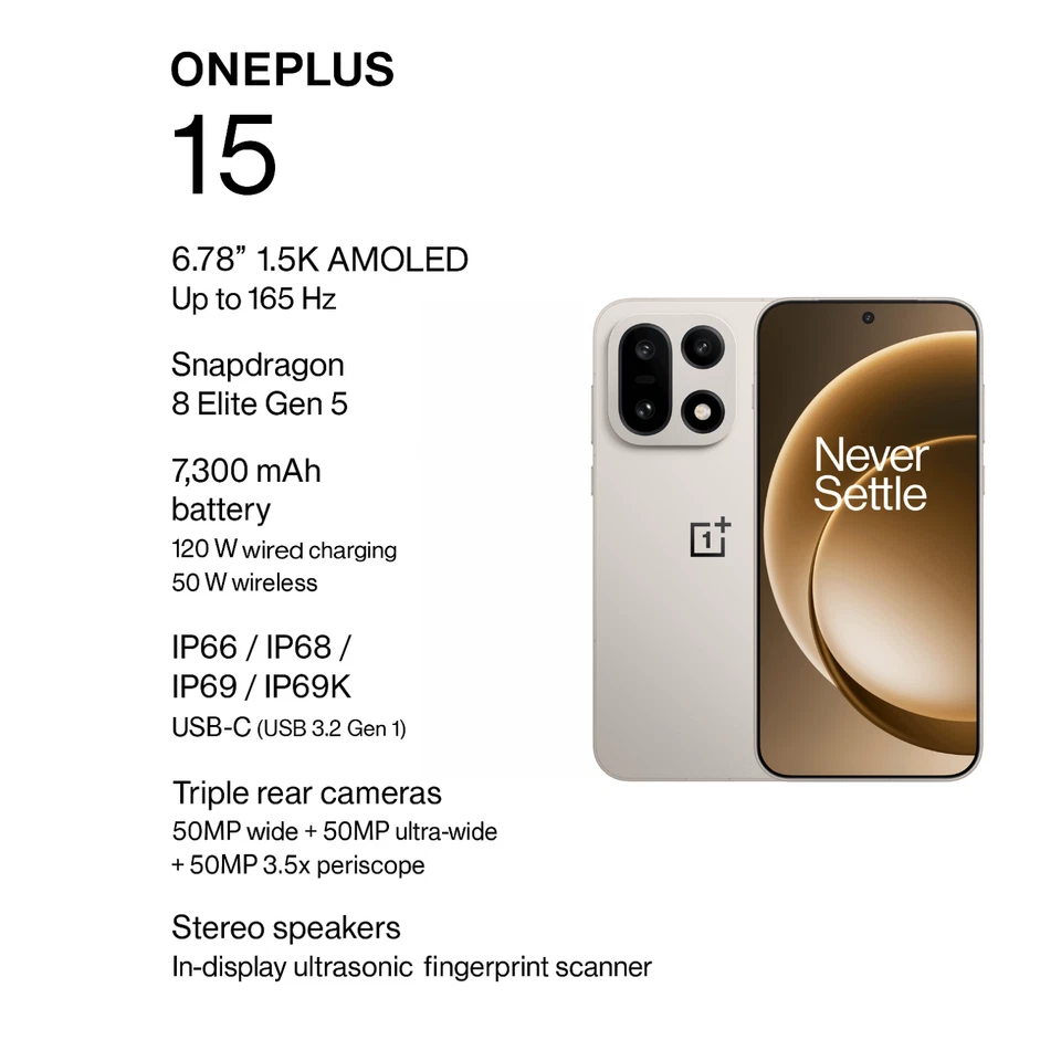 OnePlus 15 5G 16GB+512GB - Dual SIM (Unlocked) - UK Version - NEW & SEALED - Image 4 of 4