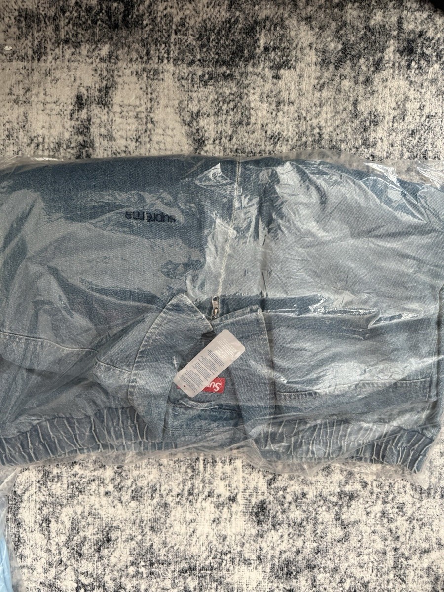 Supreme Hooded Utility Jacket Denim Size XL IN HAND‼️ | eBay