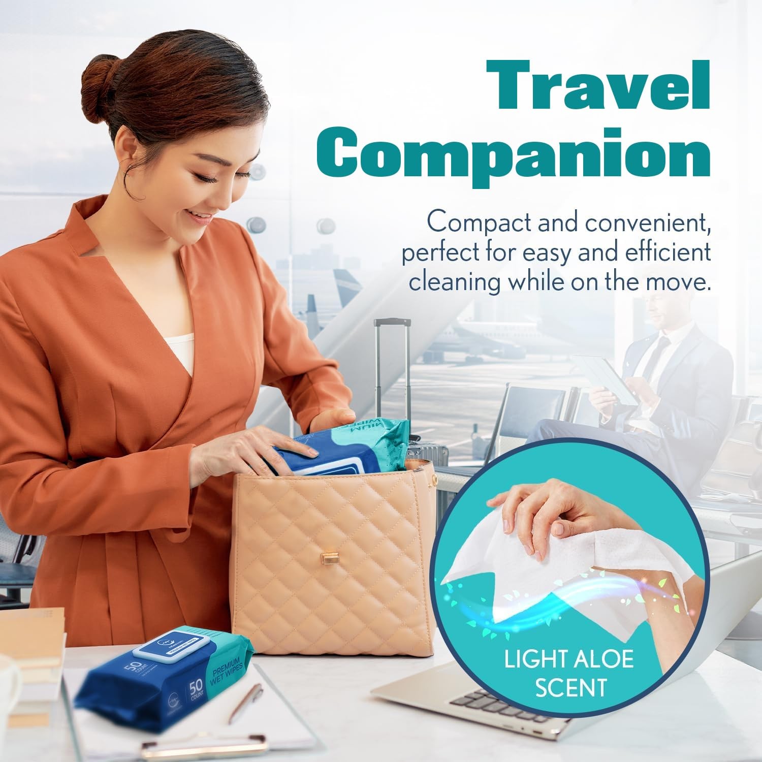 Wipes for Adults Bathing No Rinse - Adult Wipes for Elderly 8" X 12" (200 Count)