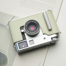 Camera grip handle Genuine Leather Camera Half Case Bag Cover For Fuji X-Half