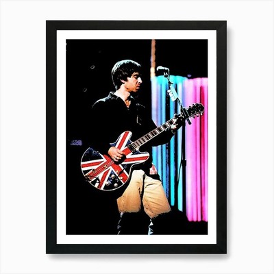 Rockstar Noel Gallagher Oase Musik gerahmtes Wandbild Poster Leinwanddruck Bild