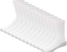 Hanes Men'S Double Tough Crew Socks, 12-Pair Pack size 6-12 shoe size