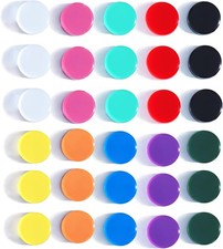 Fridge Magnets, 30PCS 10 Colors Mini Round Heavy Duty for Whiteboard