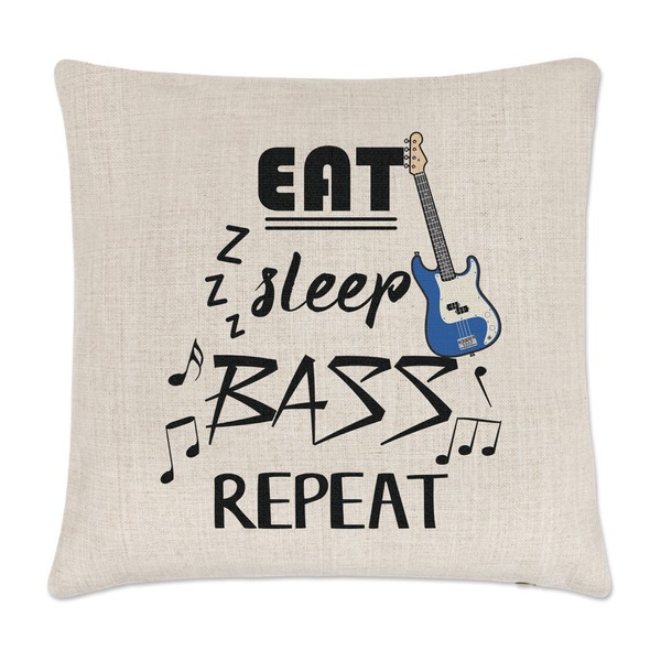 Eat Sleep Bass Dupliziert Kissenbezug Musik Rock Scherz Gitarrist Lustig-image